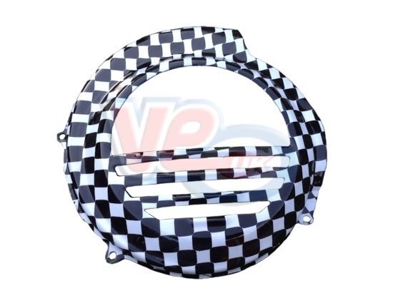 Chequered Flywheel Cover For Vespa PX NON Electric Start