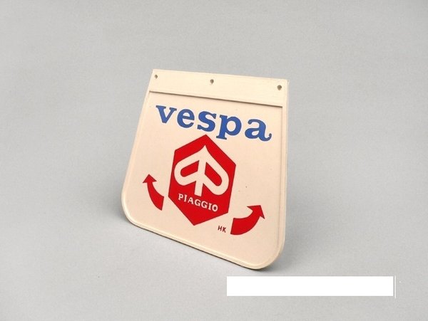Retro Styled Red And Blue Vespa MudFlap