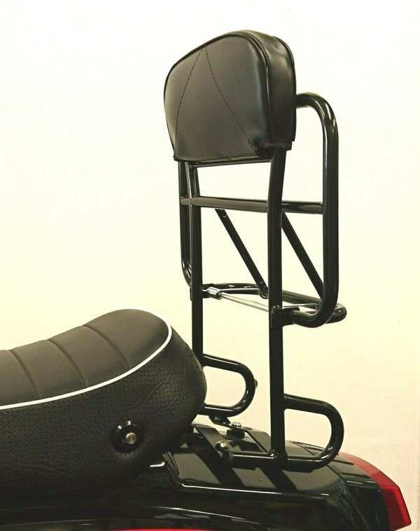 Royal Alloy / Scomadi Folding Backrest Carrier In Black or Chrome